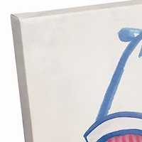 Candy Cane Swimsuit Canvas Wall Art