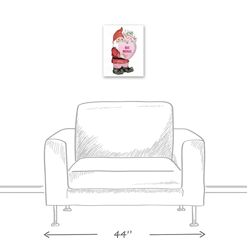 Be Mine Gnome Canvas Wall Art