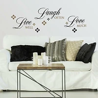 RoomMates Live Laugh Love Peel & Stick Wall Decals