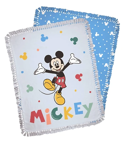 Disney® 72" Mickey Oh Boy! No Sew Fleece Throw Kit