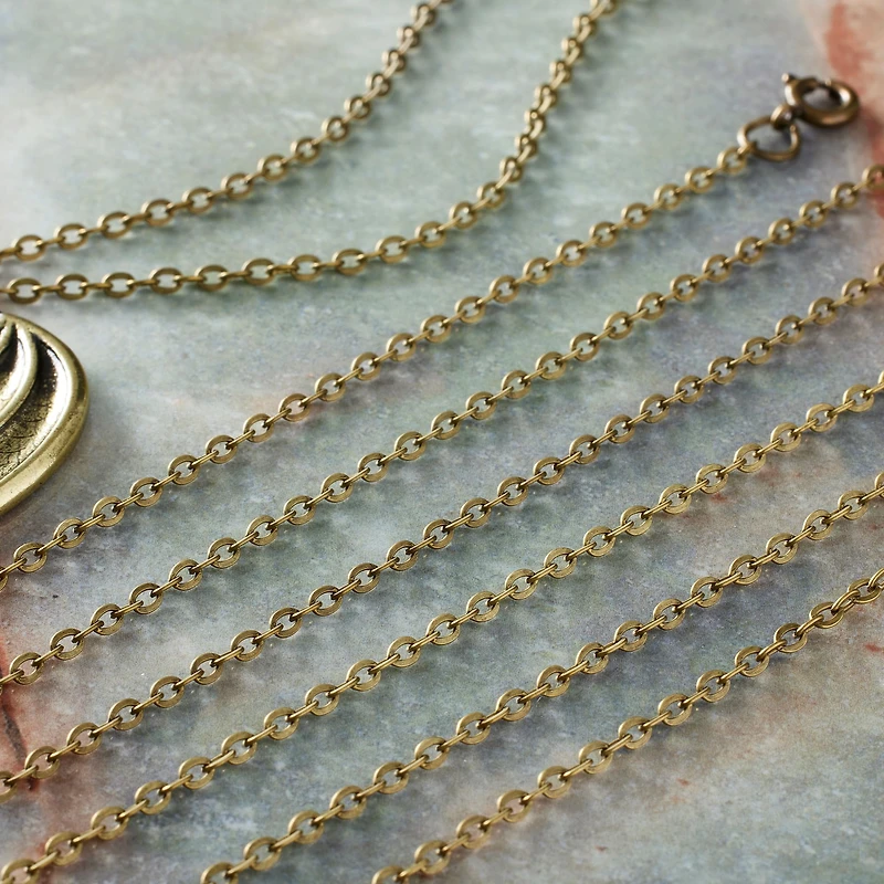 12 Packs: 3 ct. (36 total) 18" Antique Gold-Plated Chain by Bead Landing™