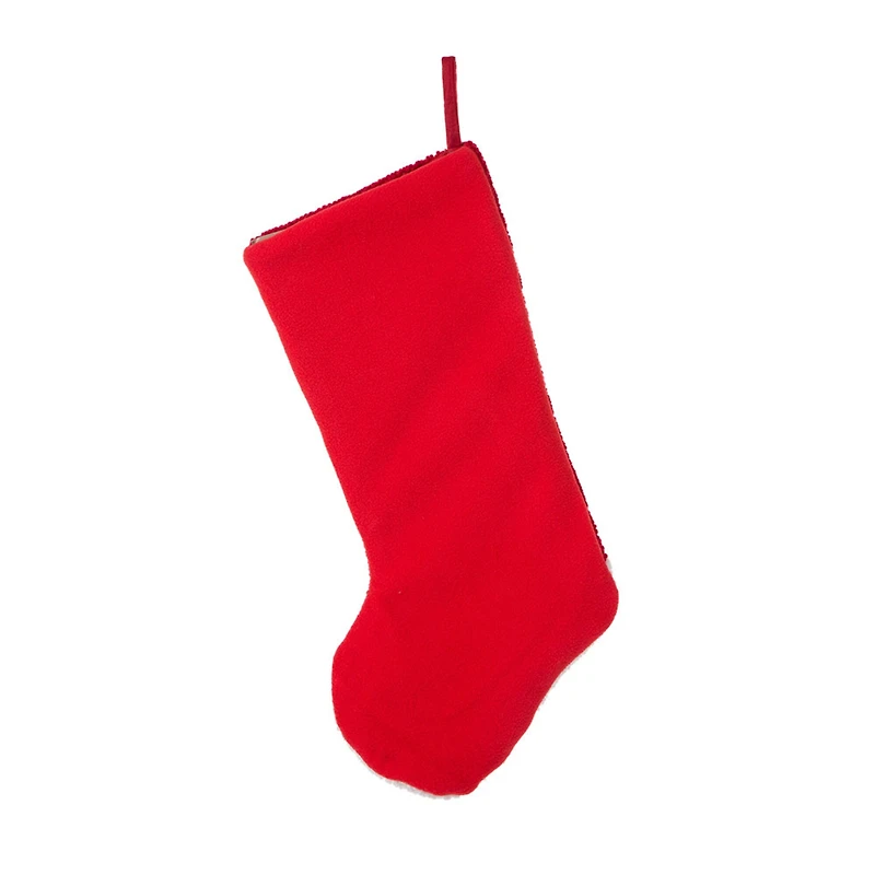 Glitzhome® 19" Reindeer Hooked Stocking