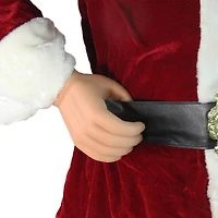 6ft. Life-Size Plush Santa Claus Standing or Sitting Christmas Figure