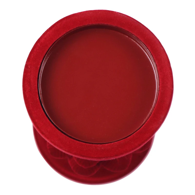 Red Flocked Christmas Tree Candle Holder by Ashland