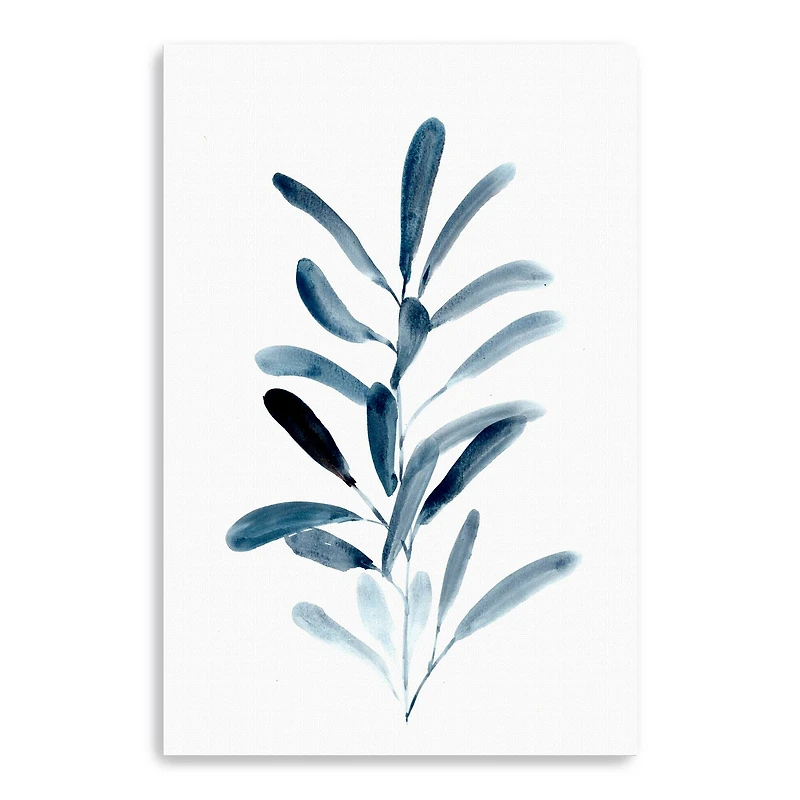 Farmhouse Leaves Blue III Canvas Giclee