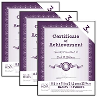 3 Pack Basics 8.5" x 11" Black Frames by Studio Décor®