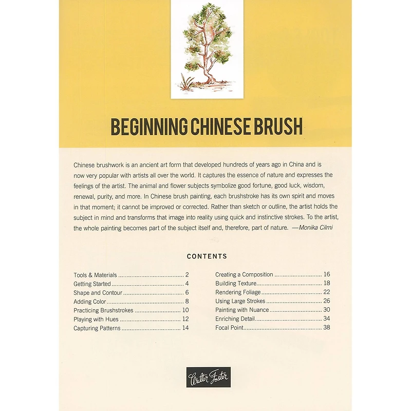 Walter Foster HTD&P Beginning Chinese Brush Book