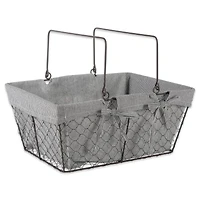 DII® Gray Chicken Wire Egg Basket