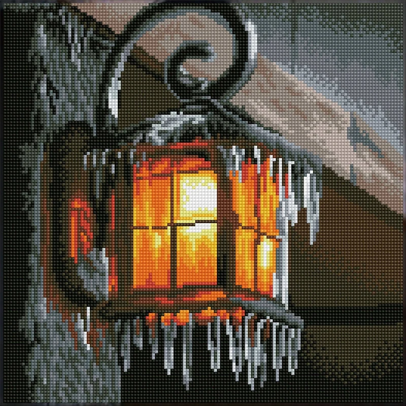 Diamond Dotz® Intermediate Frosty Light Pre-Framed Diamond Painting Kit
