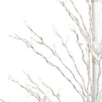 4ft. Pre-Lit White Cascade Twig Outdoor Artificial Christmas Tree