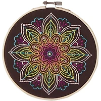 Leisure Arts® 6" Neon Mandala Embroidery Kit