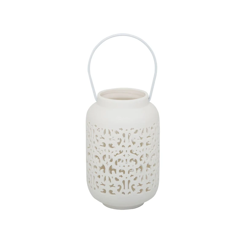 Flora Bunda® 7.5" Celtic Knot LED Ceramic Lantern