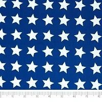 SINGER Patriotic Navy Stars Cotton Fabric