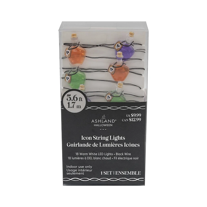 18ct. Poison Flasks Icon LED String Lights by Ashland®