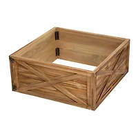 Glitzhome® 26" Natural Wooden Tree Collar