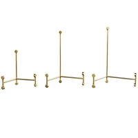 Gold Metal Fixed Easel with Ball Accent Set