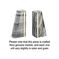 Hello Honey® 6" Modern Marble Bookend Set