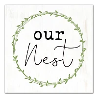 Our Nest Wreath Canvas Wall Art