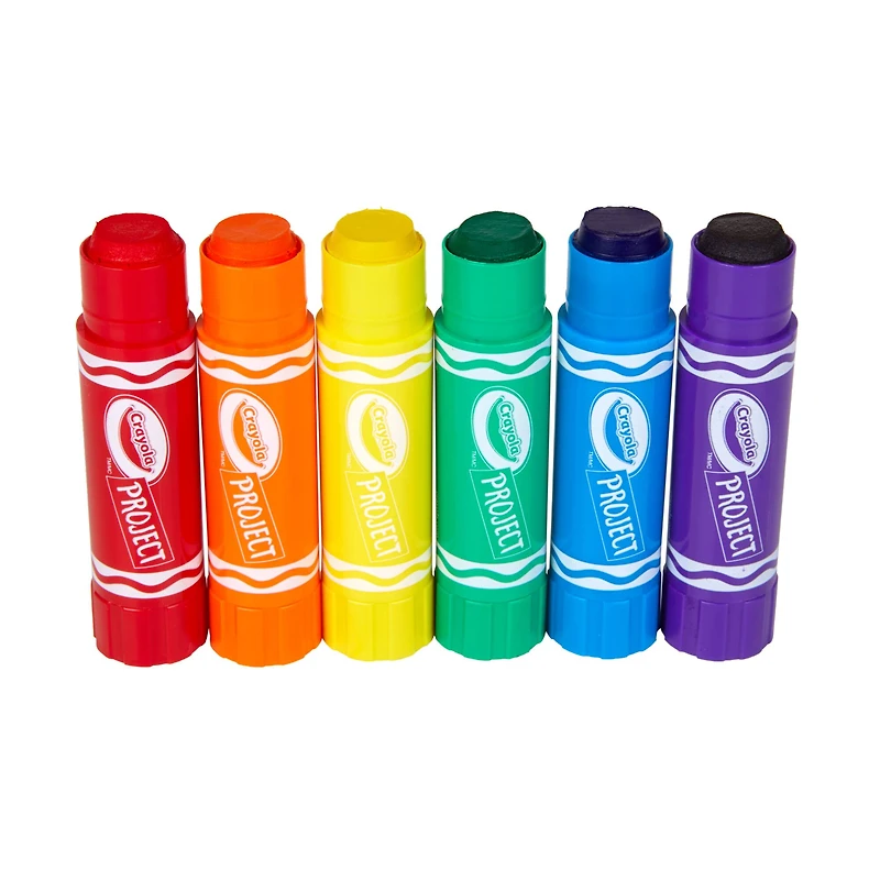 12 Packs: 6 ct. (72 total) Crayola® Project™ Quick-Dry Paint Sticks