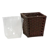 Household Essentials 10" Woven Square Waste Basket