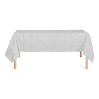 102" Gray Geometric Diamonds Tablecloth