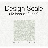 RoomMates Tropical Leaves Sketch Peel & Stick Wallpaper