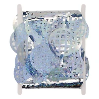 6.5ft. Silver Holographic Disco Ball Fringe Curtain by Celebrate It™