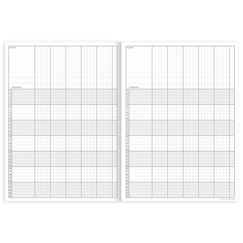 TF Publishing Professional Kraft 7.5" x10.25" Teacher Record Grade Book