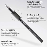 Arteza® 12 Piece Woodless Graphite Pencils