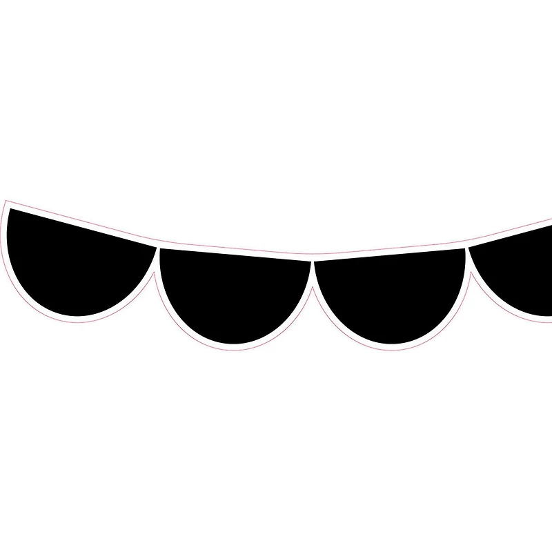 Creative Teaching Press® Black Half-Dots EZ Border™ Set