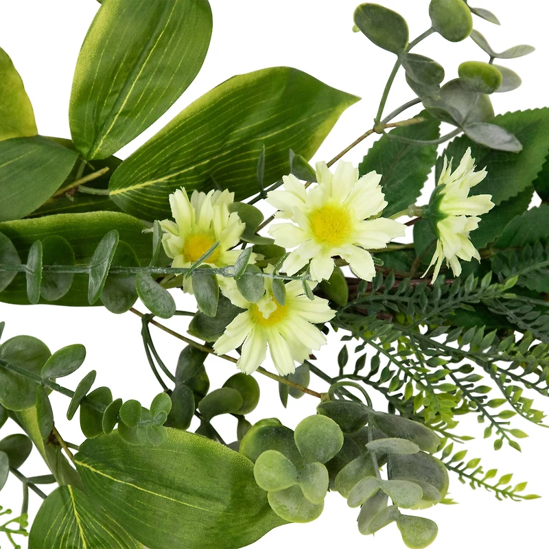 5ft. Mixed Foliage & Daisy Spring Garland