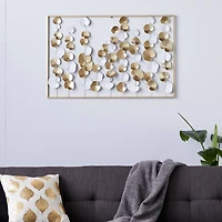 40" Gold Metal Modern Wall Décor