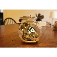 Wizardi Miniature Roombox Romantic Beach House Dollhouse Kit