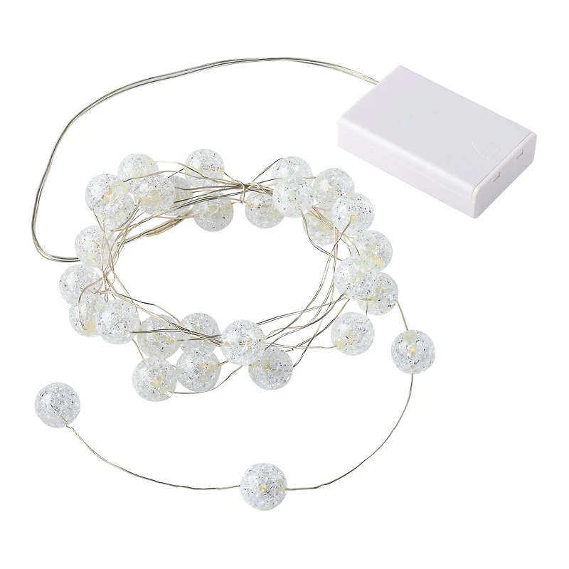 30ct. Crackle Ball LED String Lights by Ashland™ 