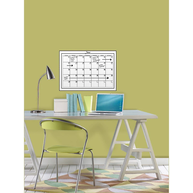WallPops White Monthly Dry Erase Calendar, 2ct.