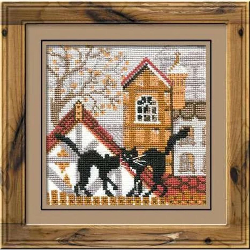 RIOLIS City & Cats Autumn Counted Cross Stitch Kit R613