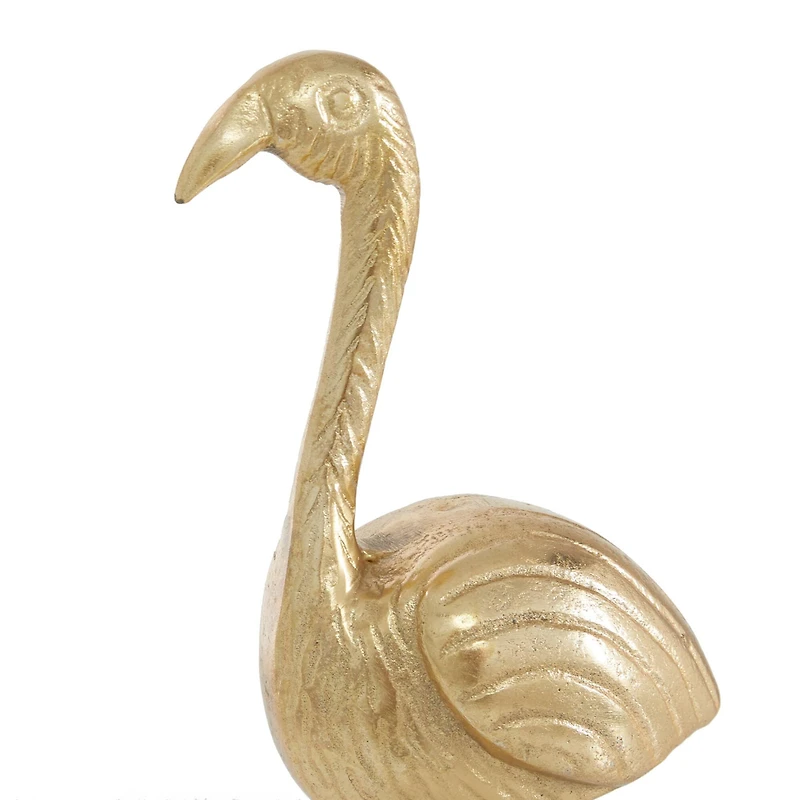 Gold Aluminum Glam Birds Sculpture Set