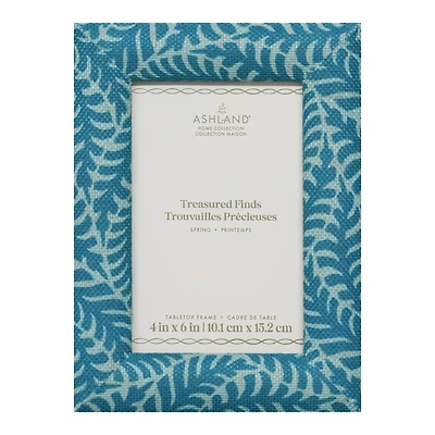 4" x 6" Teal Fern Fabric Tabletop Frame by Ashland®