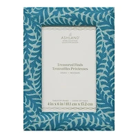 4" x 6" Teal Fern Fabric Tabletop Frame by Ashland®