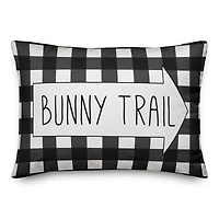 Buffalo Check Bunny Trail Throw Pillow