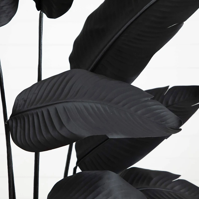 6ft. Artificial Halloween Black Travelers Palm Tree