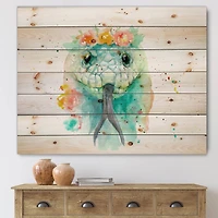 Designart - Portrait A Snake In Flowers