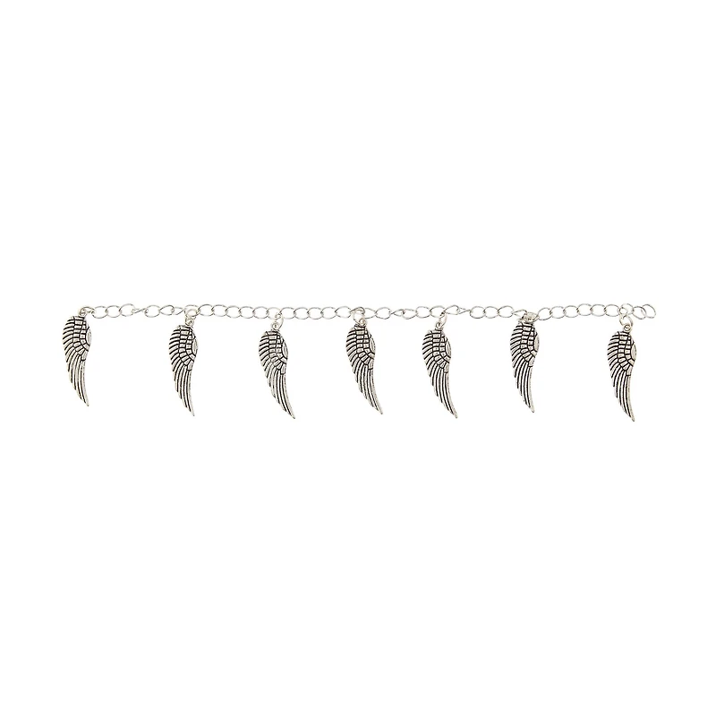 Antique Silver Wing Beads, 30mm by Bead Landing™