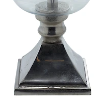 17" Silver Traditional Candle Holder