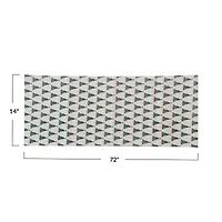 Hello Honey® 72" Christmas Tree Print Stonewashed Cotton Table Runner