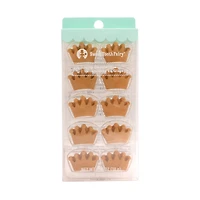 Sweet Tooth Fairy® Gold Crown Icing Decorations