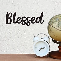 Leisure Arts® Vinyl Blessed Black Wall Decal