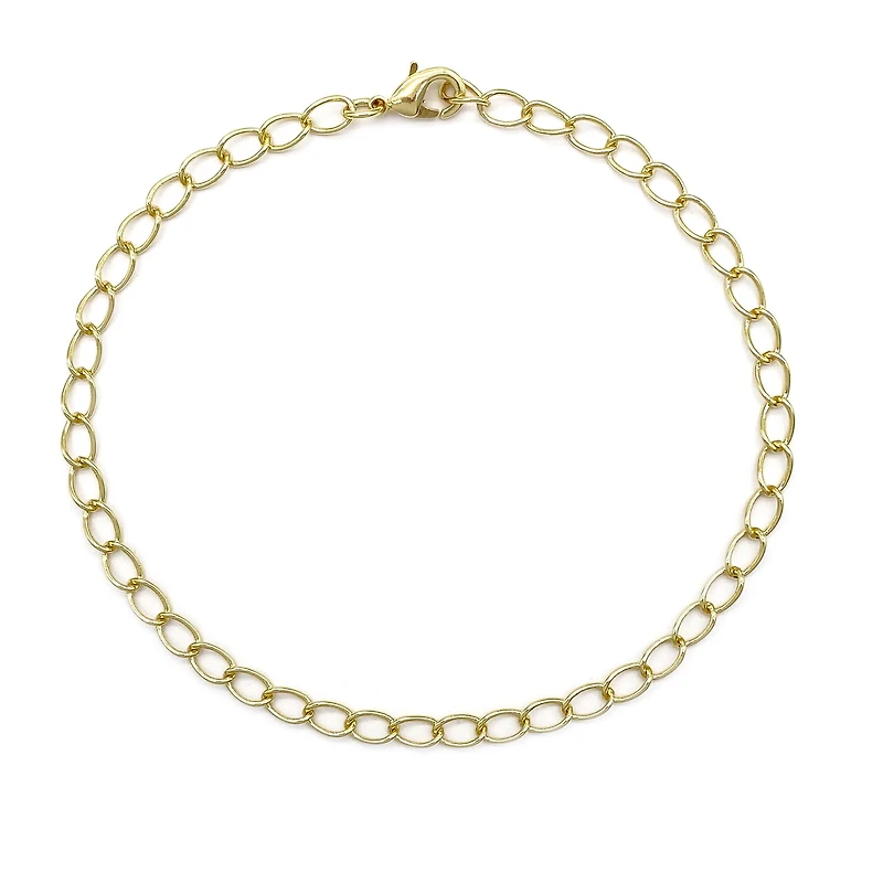 18K Gold Plated Curb Bracelet by Bead Landing™