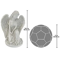 Design Toscano 19" Quiet Countenance Praying Angel Garden Statue