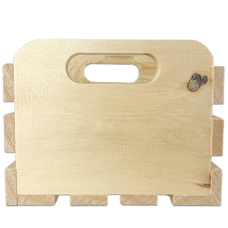 Wilson® Enterprises 8" x 7" x 5.5" Pine Handle Crates, 2ct.